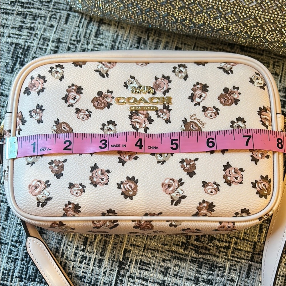 Coach Floral Print Mini Jamie Crossbody Camera Bag in Blush Multi - Picture 10 of 10